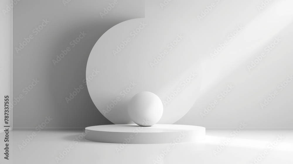 White Sculpture on White Table White Sculpture on White Table