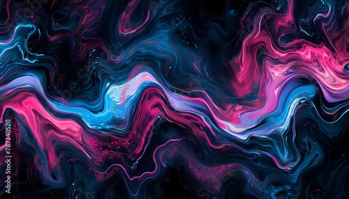 Blue and Pink liquid abstract texture design