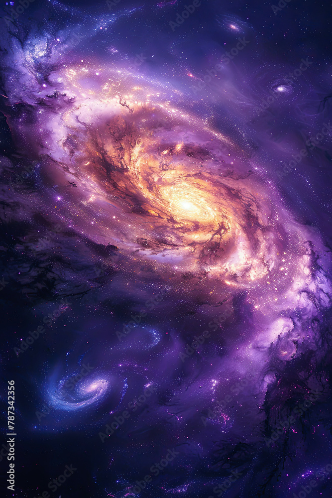 Obraz premium Galaxy Photo Interstellar Theme