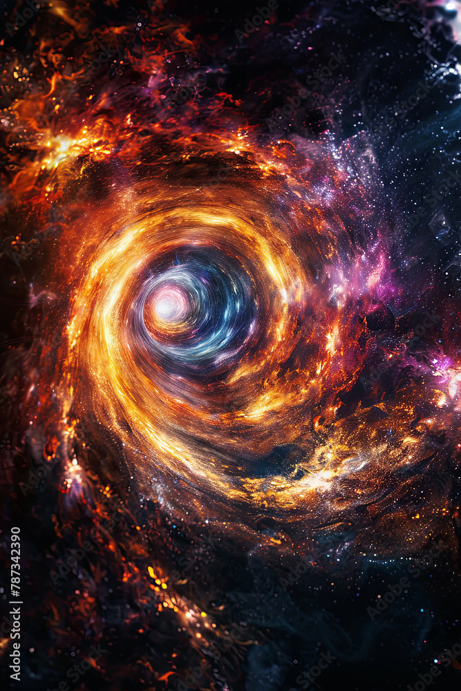 Obraz premium Galaxy Photo Interstellar Theme