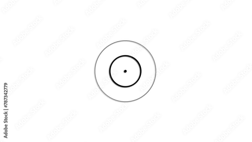 Abstract frequency radio waves animation and seamless loop line. Abstract frequency radio waves animation and seamless loop line.