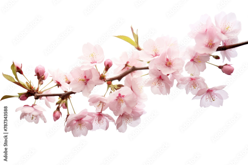 PNG  Cherry blossoms flower plant white. 