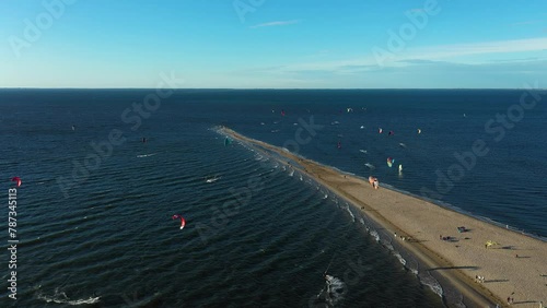 Headland Kitesurfing Cypel Rewski Rewa Aerial View Poland photo