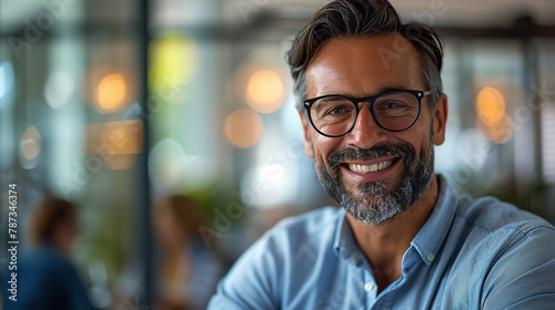 portrait of a man with glasses