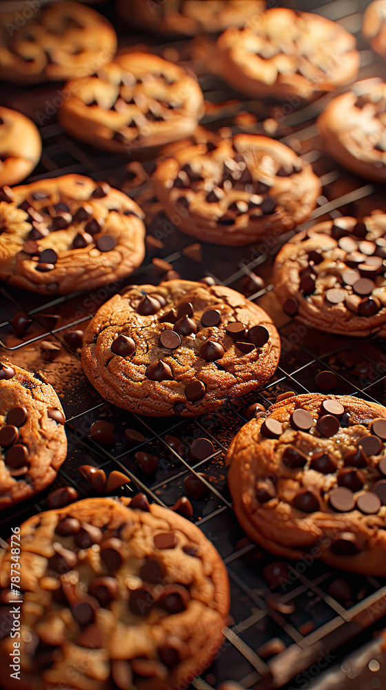 Savor the perfection of freshly baked chocolate chip cookies, offering a delightful balance of sweetness and crunch. Savor the perfection of freshly baked chocolate chip cookies, offering a delightful balance of sweetness and crunch.