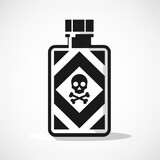 Minimalist Poison Bottle Icon