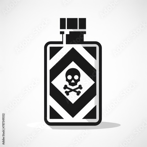 Minimalist Poison Bottle Icon