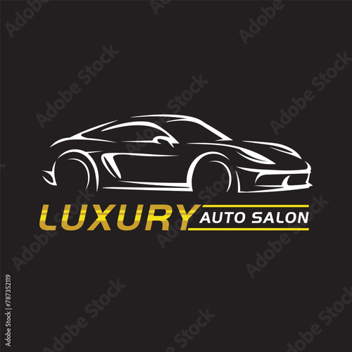 Luxury Car vector illustration, perfect for Car Salon Service logo design