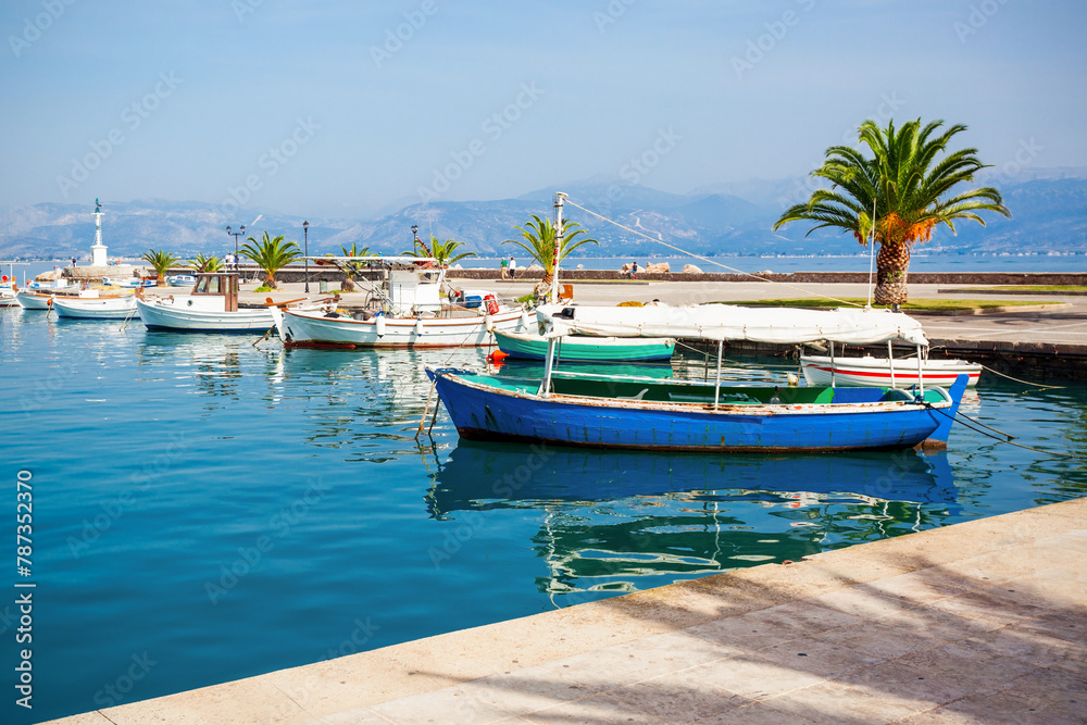 Obraz premium Seafront in Nafplio, Greece