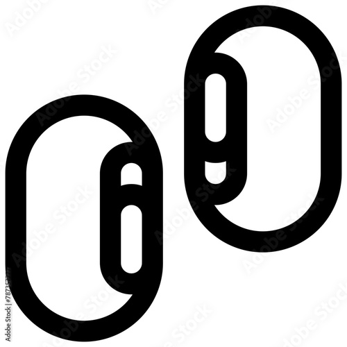 Adzuki beans. Editable stroke vector icon.