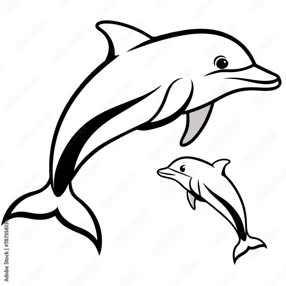 dolphin illustration vector dolphin illustration vector