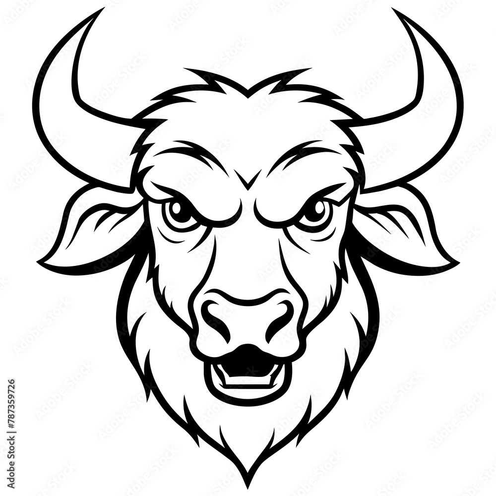 bull head vector bull head vector