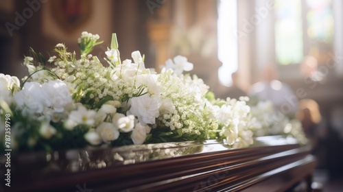 Eternal Farewell: Coffin in Church