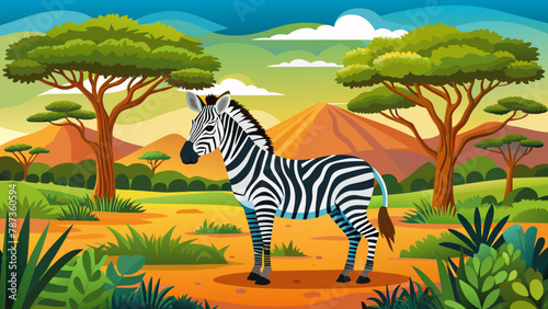 zebra-african-natural-environment-background