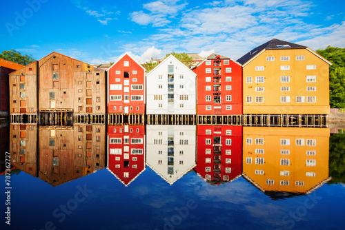 Old houses in Trondheim