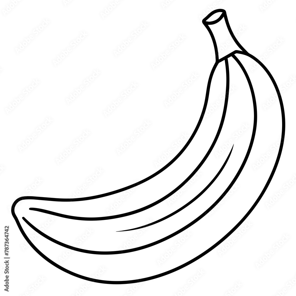 illustration of a banana vector illustration of a banana vector