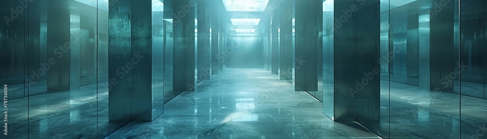 The labyrinth of reflective surfaces reveals the deepest emotions and aspirations of the person. The labyrinth of reflective surfaces reveals the deepest emotions and aspirations of the person.