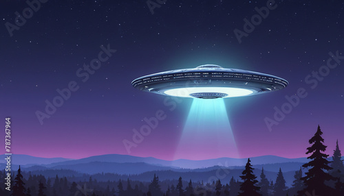 World UFO Day. Ufologist s Day. Unidentified flying object. UFOs on earth. picture