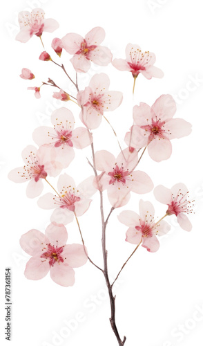 PNG Real Pressed pink cherry blossom flower plant inflorescence
