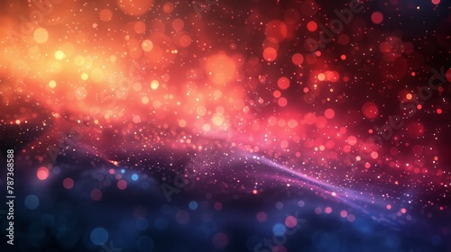 abstract background with bokeh defocused lights and rays of light