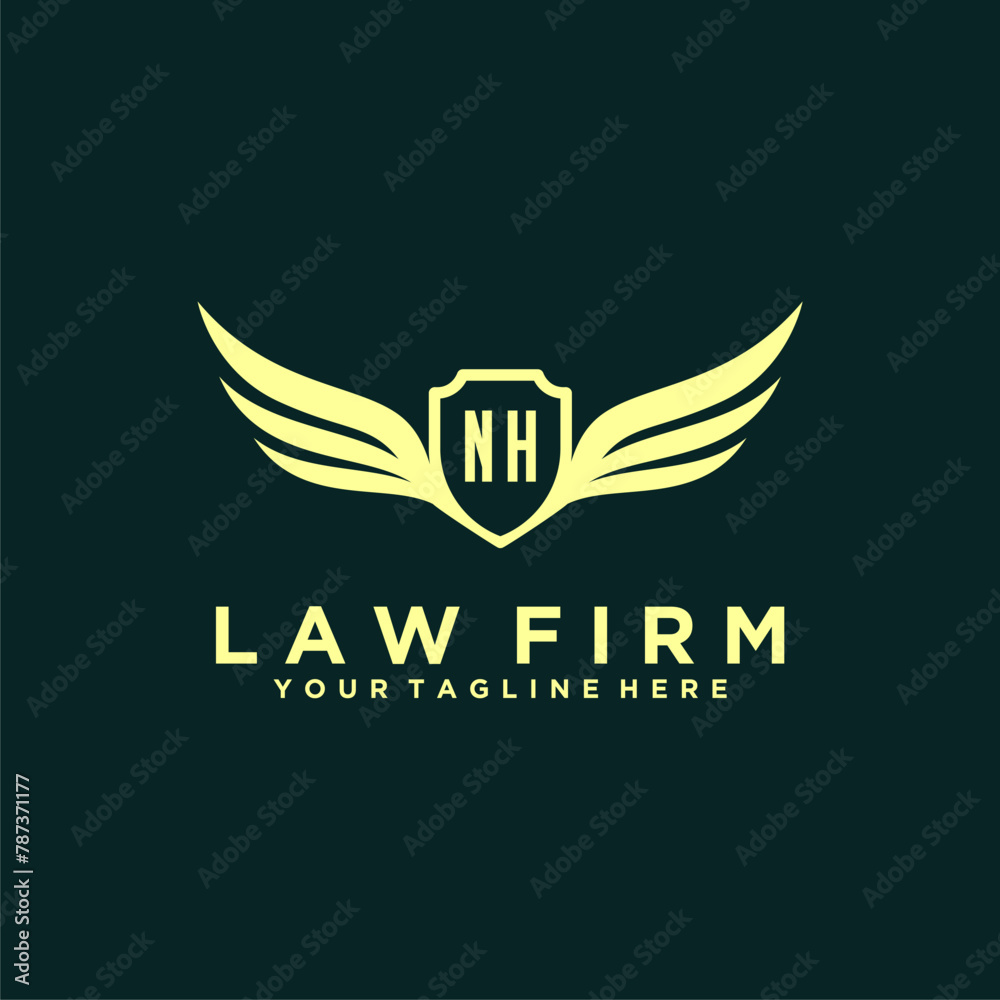 NH initials design modern legal attorney law firm lawyer advocate consultancy business logo vector NH initials design modern legal attorney law firm lawyer advocate consultancy business logo vector