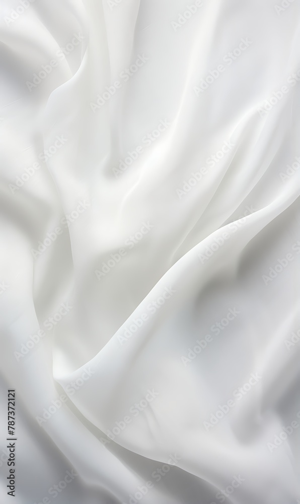 White Fabric Background, Satin Cloth Texture