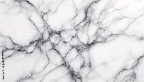 A high-resolution background of a marble surface with a detailed and natural looking marble texture, featuring a network of subtle grey veins