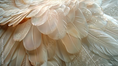 Angel Wings: A close-up photo of angel wings made of delicate © MAY