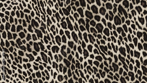  Leopard pattern background leopard texture, wild cat print, leopard spots real hair © Oksana