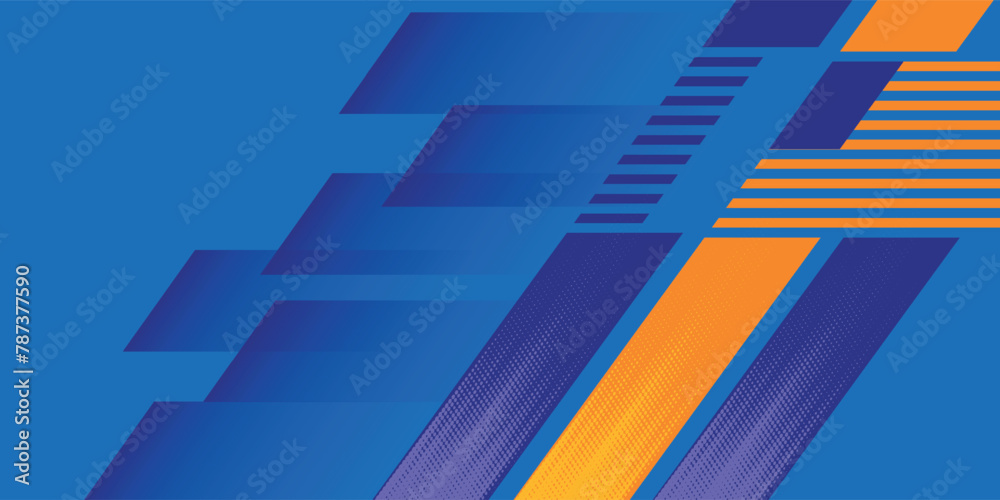 Abstract blue banner design vector, dynamic sporty horizontal background template for media promotion or web banner Abstract blue banner design vector, dynamic sporty horizontal background template for media promotion or web banner
