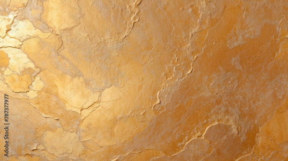 Background with texture of molten gold. Shiny golden metallic foil with light reflections Background with texture of molten gold. Shiny golden metallic foil with light reflections