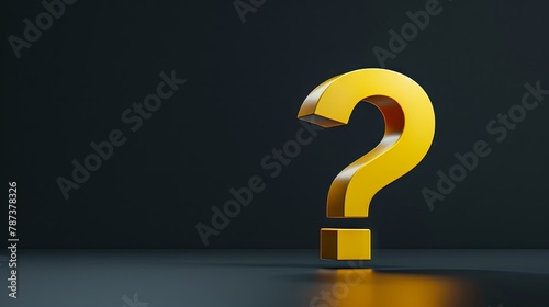 Golden question mark on a dark background representing curiosity and inquiry