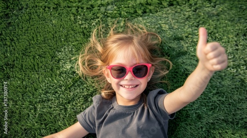 A Joyful Child on Grass © MP Studio