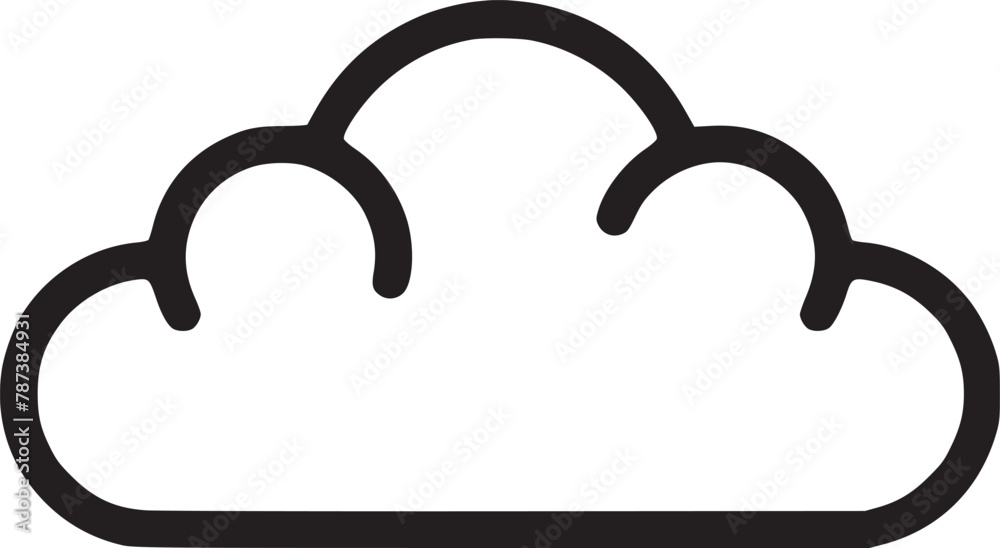 Basic cloud icon Basic cloud icon