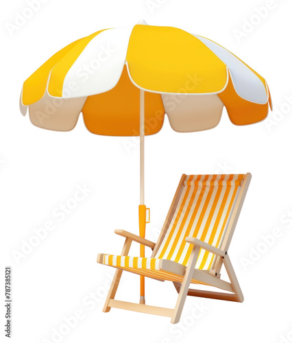 PNG Beach Chair umbrella chair furniture © Rawpixel.com