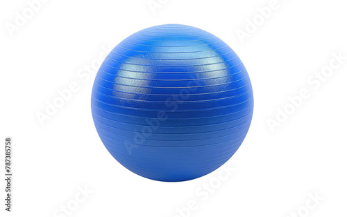 Navy Gym Ball   Blue Exercise Ball isolated on Transparent background.