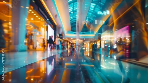 light box with luxury shopping mall   Generative AI
