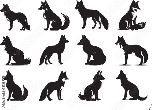 Fox Silhouette Vector Illustration
