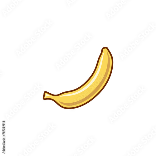 Banana icon. Logo template. Fruit icon. Ripe fruit. Fresh fruits. Food icon. Symbol of vegetarianism. Healthy food. Proper nutrition. Delicious fresh fruit. Banana sign. 