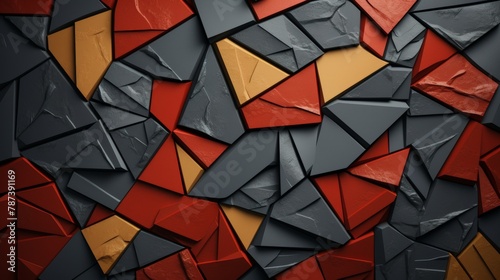 Vibrant red and yellow 3d tech background for futuristic design and attention grabbing visuals