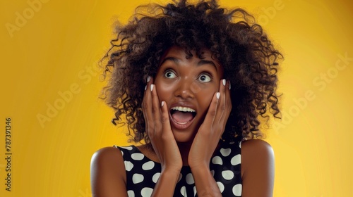 Woman with an Excited Expression photo