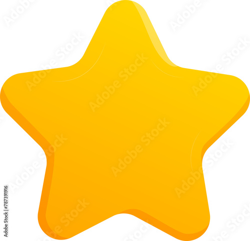 orange star illustration design