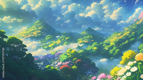 Enchanted Valleys: A Serenade of Light and Blossoms © CreativeVirginia