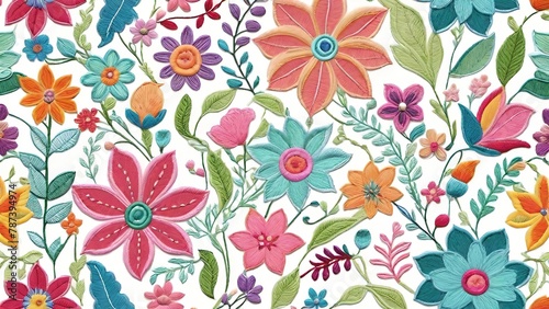 Flourishing Gardens: A Vivid Tapestry of Blooms and Petals © CreativeVirginia