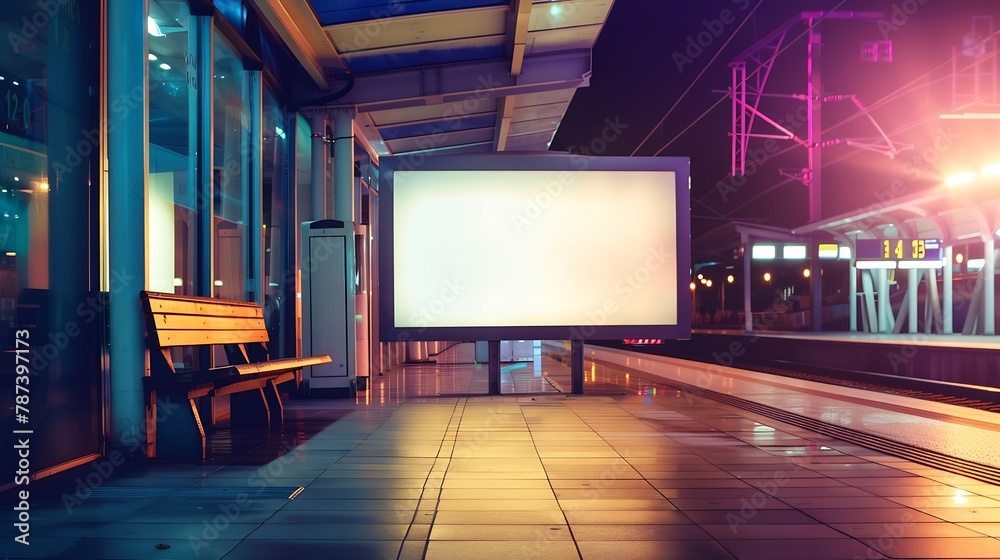 Billboard in train station : Generative AI Billboard in train station : Generative AI