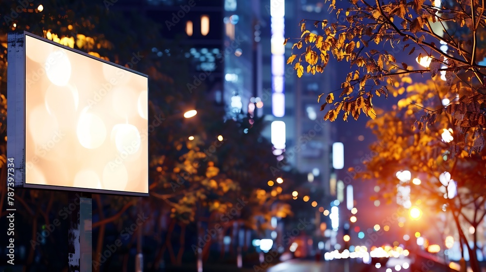 Billboard billboard canvas billboard layout on the background of the city The concept of outdoor advertising marketing sales mockup : Generative AI Billboard billboard canvas billboard layout on the background of the city The concept of outdoor advertising marketing sales mockup : Generative AI
