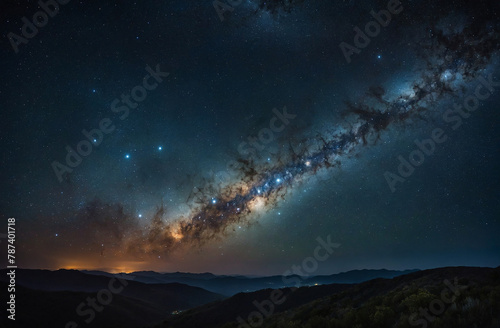 night sky with stars galaxy space universe © eman