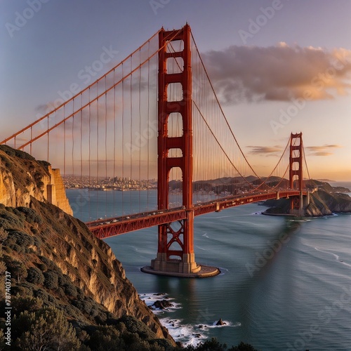 Golden Gate Brücke .generative AI Technologie