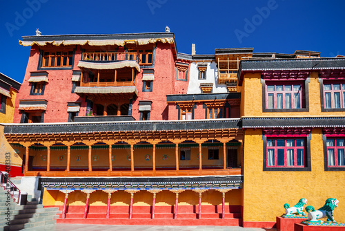 Thiksey Gompa Monastery near Leh, Ladakh photo