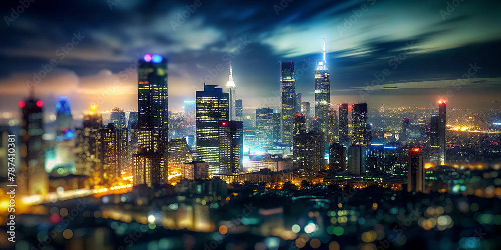Photography of the city lights city cityscape.
